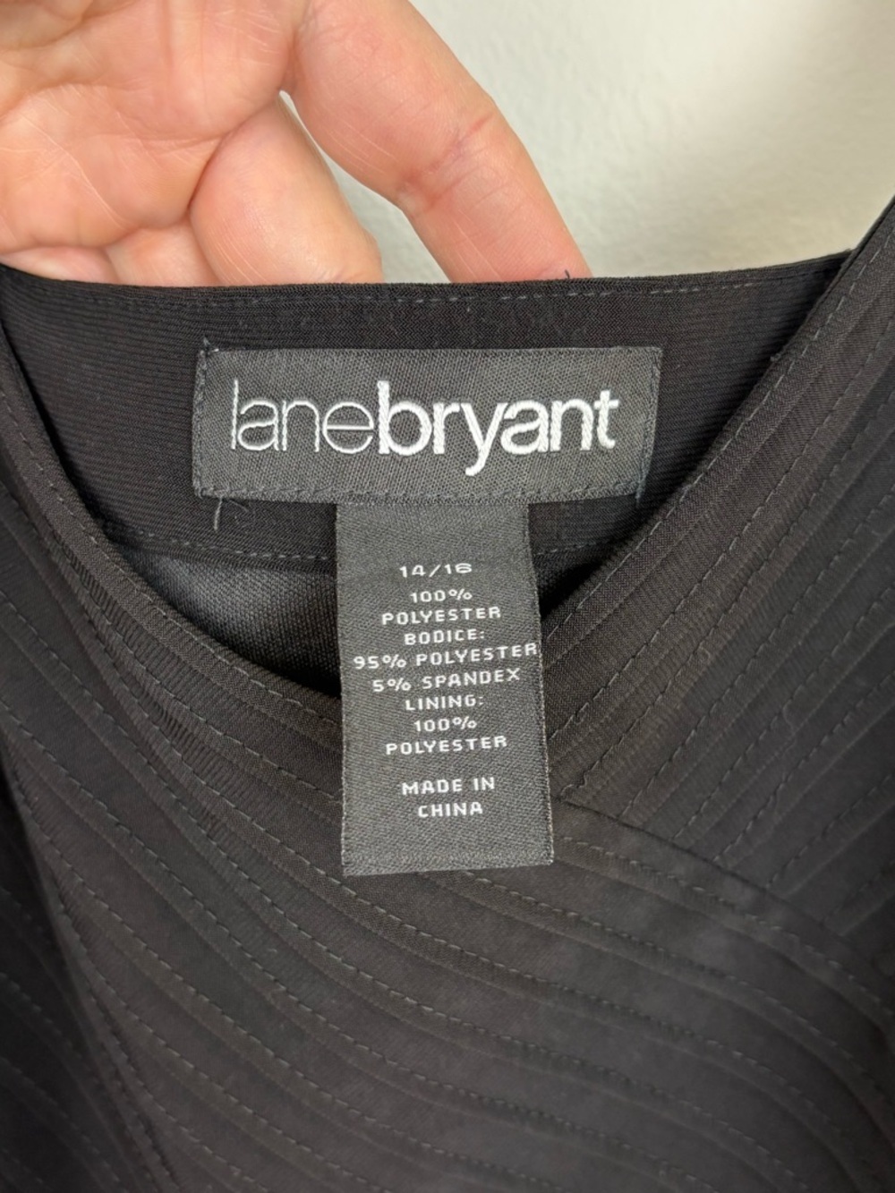 Lane Bryant Black Tank Dress with Pink & White Floral Skirt 14/16 - Picture 2 of 10